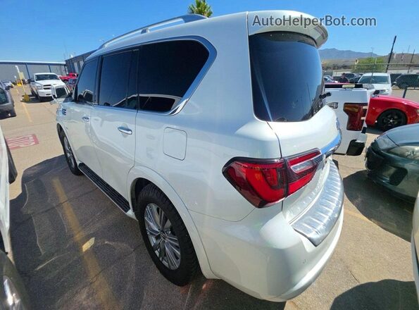 JN8AZ2NF2J9665101 2018 INFINITI QX80 Белый Передняя правая четверть