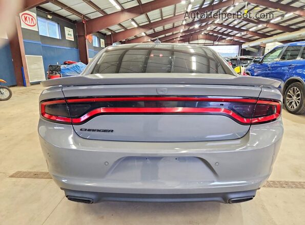 2C3CDXHG2HH581976 2017 DODGE CHARGER Серый Вид салона спереди