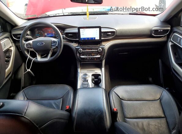 1FMSK8FH2MGB05646 2021 FORD EXPLORER Red Widok zestawu wskaźników