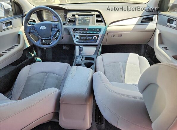 5NPE24AF6GH309995 2016 HYUNDAI SONATA White Widok zestawu wskaźników