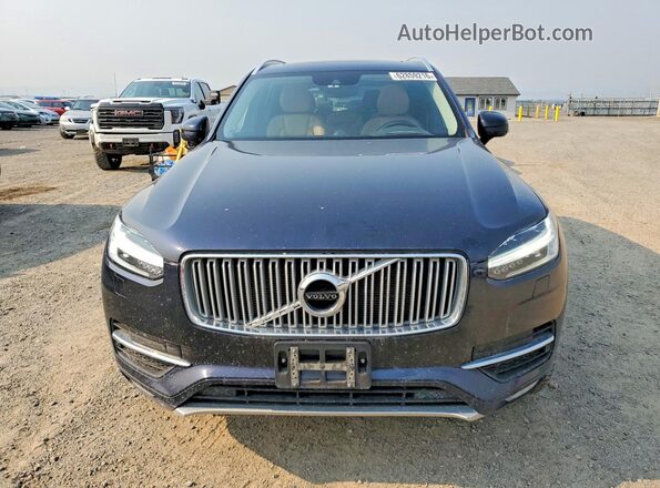YV4A22PL2G1019113 2016 VOLVO XC90 Blue Vista trasera