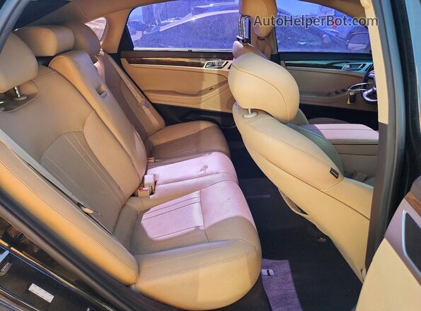 KMHGN4JE7HU167375 2017 GENESIS G80 Черный Вид задней части салона