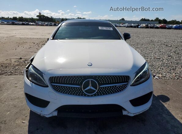 WDDWJ6EB8HF452927 2017 MERCEDES-BENZ C White Widok z tyłu