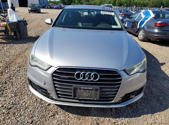 WAUGFAFC3GN076889 2016 AUDI A6 Silver Вид ззаду