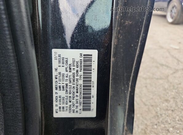 1HGCT1A32HA009342 2017 HONDA ACCORD Black Widok naklejki z numerem VIN