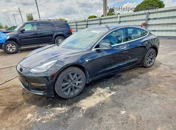 5YJ3E1EA6KF398213 2019 TESLA MODEL Black Trasero izquierdo