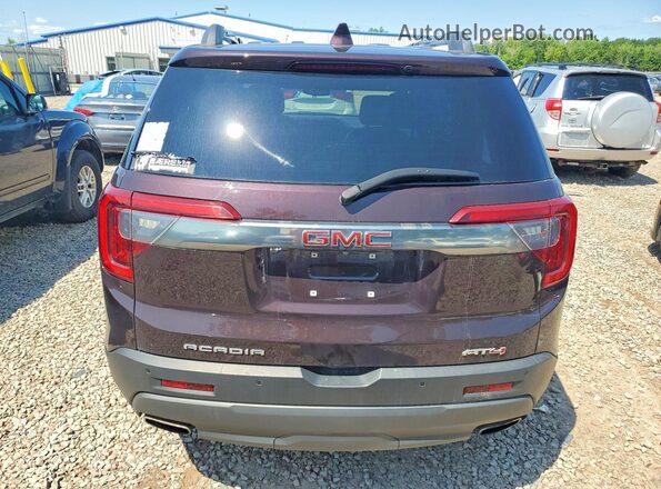 1GKKNLLS5LZ164146 2020 GMC ACADIA Maroon წინა სალონის ხედი