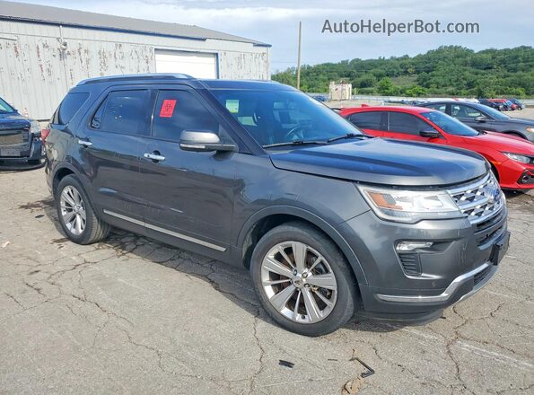 1FM5K7F85KGB42839 2019 FORD EXPLORER Серый Вид спереди