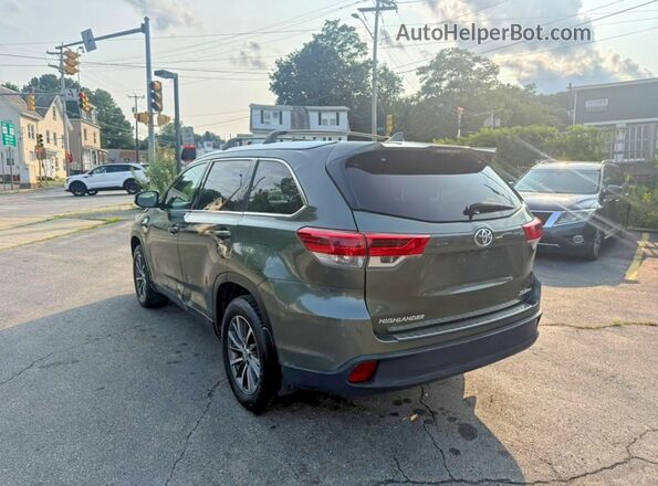 5TDJZRFH2KS968824 2019 TOYOTA HIGHLANDER Green Հետևի աջ