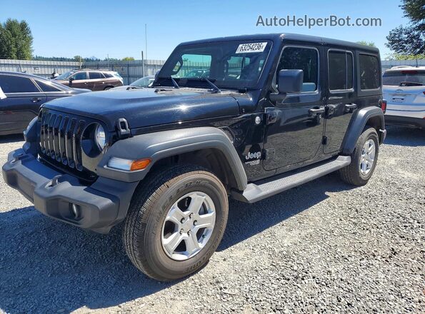 1C4HJXDG2JW133499 2018 JEEP WRANGLER Black უკანა მარცხენა