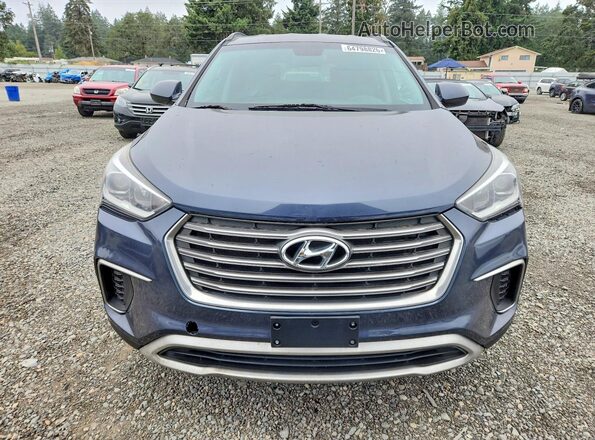 KM8SMDHF3HU184461 2017 HYUNDAI SANTA Blue უკანა ხედი