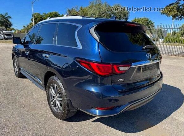5N1DL0MM9LC538281 2020 INFINITI QX60 Blue Tył prawy