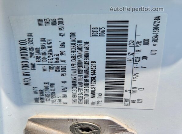 NM0LS7E26L1445218 2020 FORD TRANSIT White 