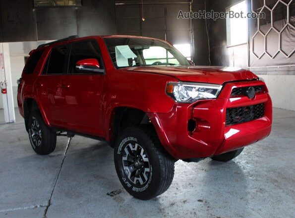 JTEBU5JR0H5437725 2017 TOYOTA 4RUNNER Red უკანა მარცხენა