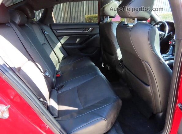 1HGCV2F31KA024804 2019 HONDA ACCORD Red Widok wnętrza z przodu