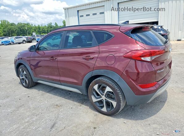 KM8J33A27JU631105 2018 HYUNDAI TUCSON Red Հետևի աջ