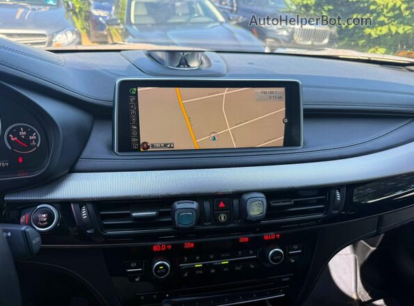 5YMKW8C55G0R43256 2016 BMW X6 Black Widok zestawu wskaźników