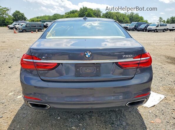 WBA7F2C57GG419641 2016 BMW 7 SERIES Blue Вид салону спереду