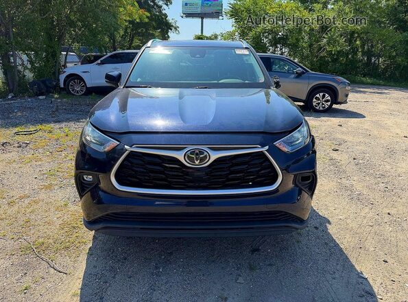 5TDGZRBHXLS512460 2020 TOYOTA HIGHLANDER Black Vista del compartimento del motor