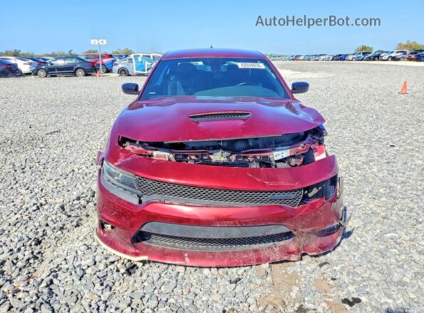 2C3CDXHG9NH224872 2022 DODGE CHARGER Burgundy Rear view