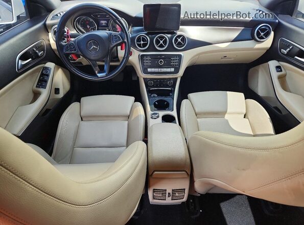 WDDSJ4EB5HN499406 2017 MERCEDES-BENZ CLA-CLASS White ხელსაწყოთა პანელის ხედი