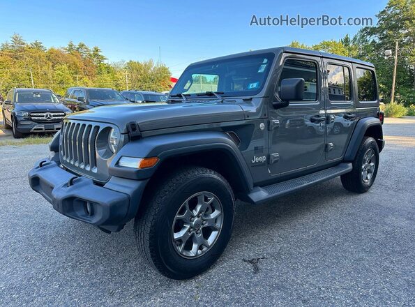 1C4HJXDN8LW245452 2020 JEEP WRANGLER Gray Задня права чверть