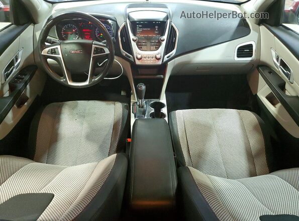 2GKALMEK8G6176572 2016 GMC TERRAIN Red Instrument cluster view