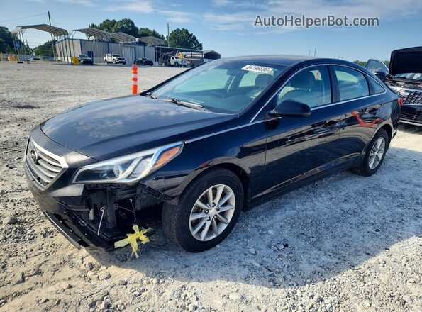 5NPE24AF9HH567042 2017 HYUNDAI SONATA Black Հետևի ձախ