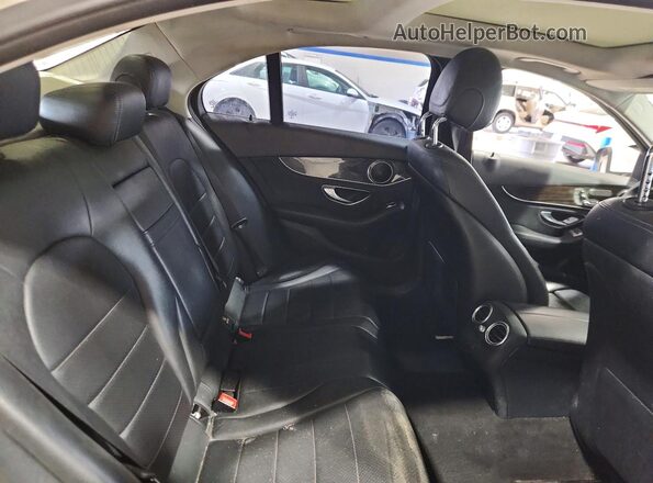 55SWF4KB3GU127074 2016 MERCEDES-BENZ C White უკანა სალონის ხედი