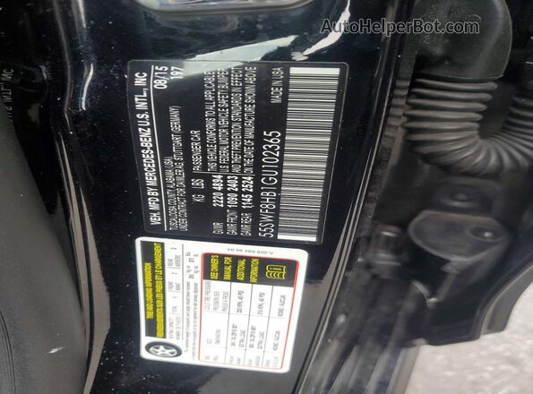 55SWF8HB1GU102365 2016 MERCEDES-BENZ C Black Widok wnętrza 360 stopni