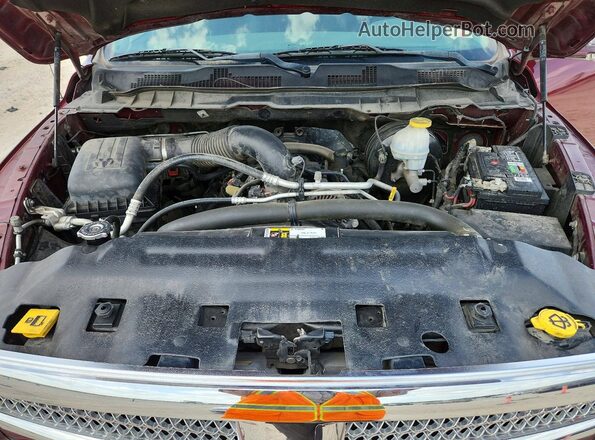 1C6RR6LT8KS586340 2019 RAM 1500 Red ძრავის განყოფილების ხედი