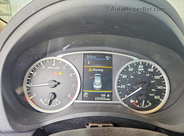 3N1AB7AP6KY315982 2019 NISSAN SENTRA Серый Вид задних сидений