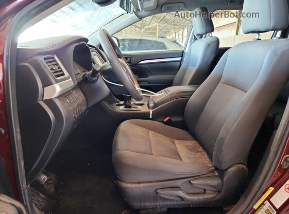 5TDBZRFH7HS467148 2017 TOYOTA HIGHLANDER Burgundy Vista del salpicadero