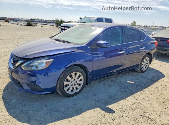 3N1AB7AP5HY232519 2017 NISSAN SENTRA Blue Rear left