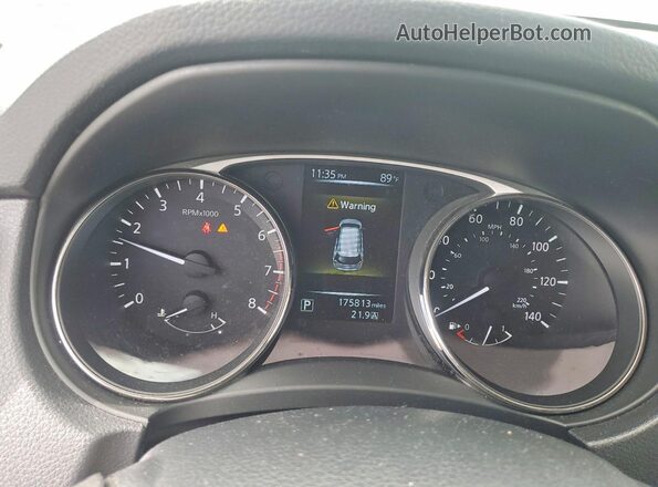 KNMAT2MT6GP609249 2016 NISSAN ROGUE Silver Հետևի նստատեղերի տեսք