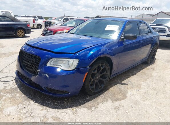 2C3CCAAG0KH727194 2019 CHRYSLER 300 Blue Առջևի ձախ երեք քառորդ տեսարան