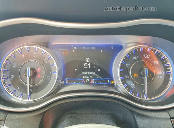 2C3CCAAG0PH561217 2023 CHRYSLER 300 Gray Вид щитка приладів