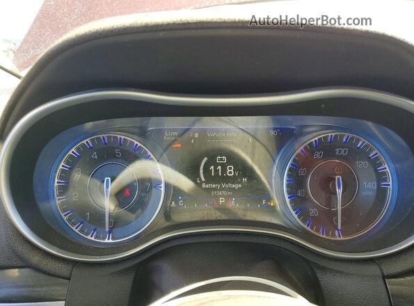 2C3CCAAG1GH206928 2016 CHRYSLER 300 Burgundy Widok zestawu wskaźników