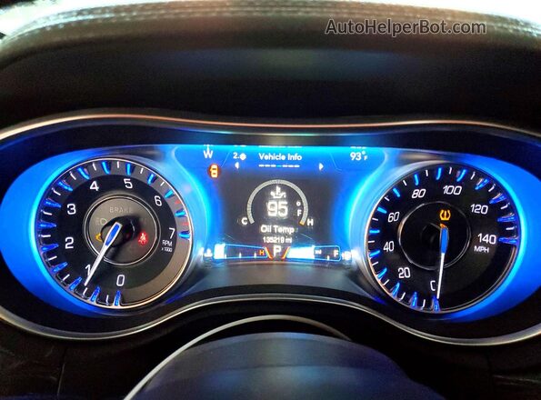2C3CCAAG2GH224192 2016 CHRYSLER 300 Blue Vista del cuadro de instrumentos