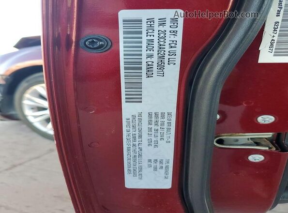2C3CCAAG2MH509177 2021 CHRYSLER 300 Бордовый Вид подкапотного пространства