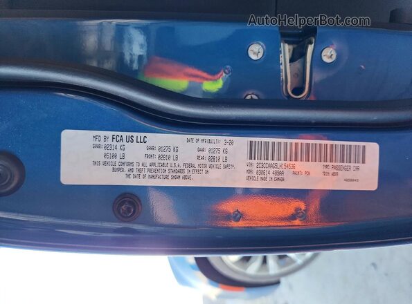 2C3CCAAG5LH154536 2020 CHRYSLER 300 Blue Widok komory silnika