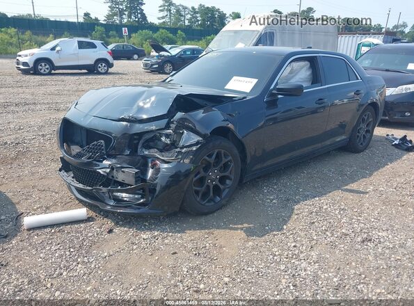 2C3CCAAG6HH593736 2017 CHRYSLER 300 Black Առջևի ձախ երեք քառորդ տեսարան