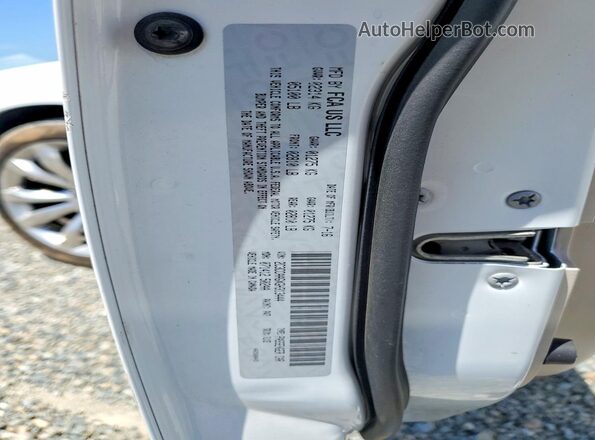 2C3CCAAGXGH313444 2016 CHRYSLER 300 White Widok naklejki z numerem VIN