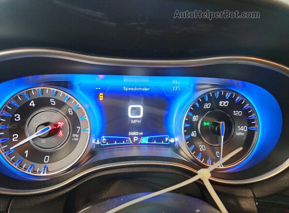 2C3CCAAGXPH676911 2023 CHRYSLER 300 Black Instrument cluster view