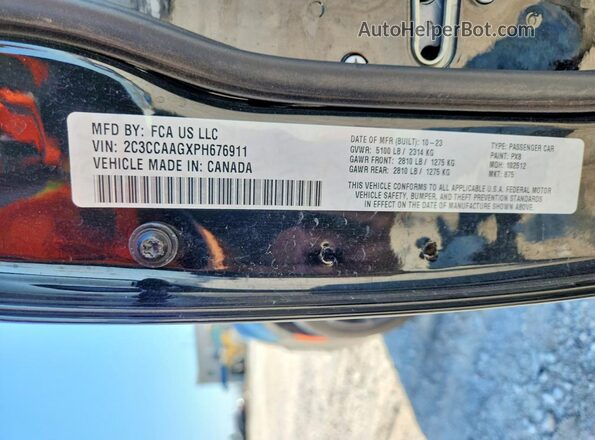 2C3CCAAGXPH676911 2023 CHRYSLER 300 Black Engine compartment view