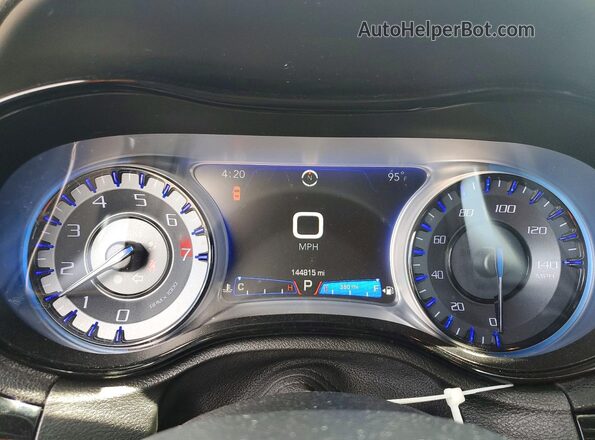 2C3CCABG4HH667623 2017 CHRYSLER 300 White Instrument cluster view
