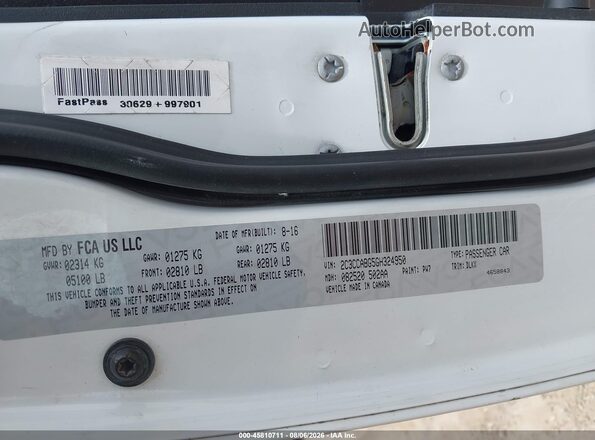 2C3CCABG5GH324950 2016 CHRYSLER 300 White Շարժիչի բաժամունքի տեսք