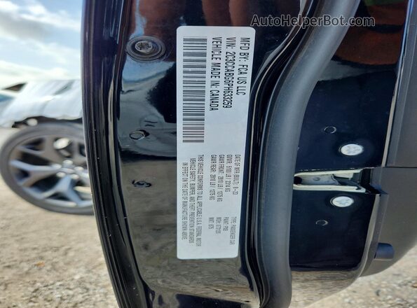 2C3CCABG6PH633259 2023 CHRYSLER 300 Black Вид наклейки з VIN-кодом