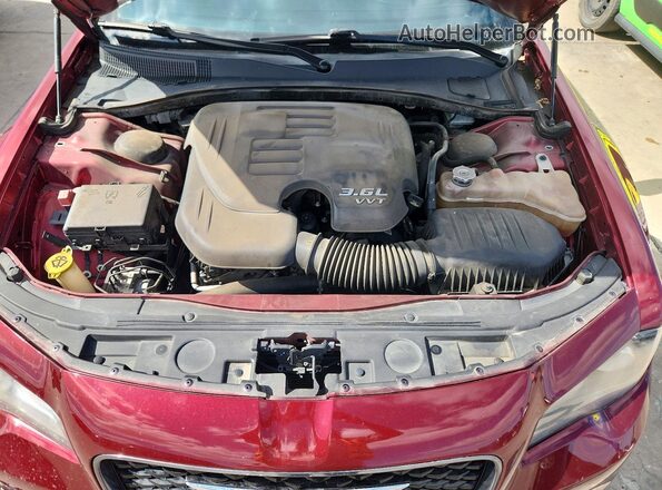 2C3CCABG7JH142934 2018 CHRYSLER 300 Темно-бордовый Вид задней части салона