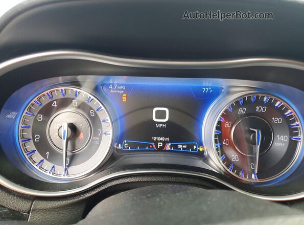 2C3CCABG8MH550072 2021 CHRYSLER 300 Gray Սարքավորումների վահանակի տեսք